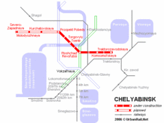 Chelyabinsk Metro Map Chelyabinsk Metro Map