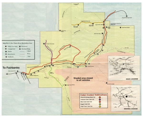 Chena River State Recreation Area map
