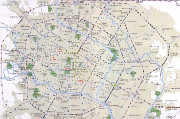 Chengdu TouristMap Map