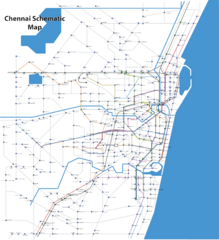 Chennai Schematic Bus Map