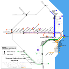 Chennai Suburban Rail Map