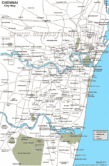 Chennai Tourist Map Chennai Tourist Map