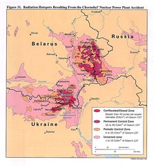 Chernobyl radiation Map
