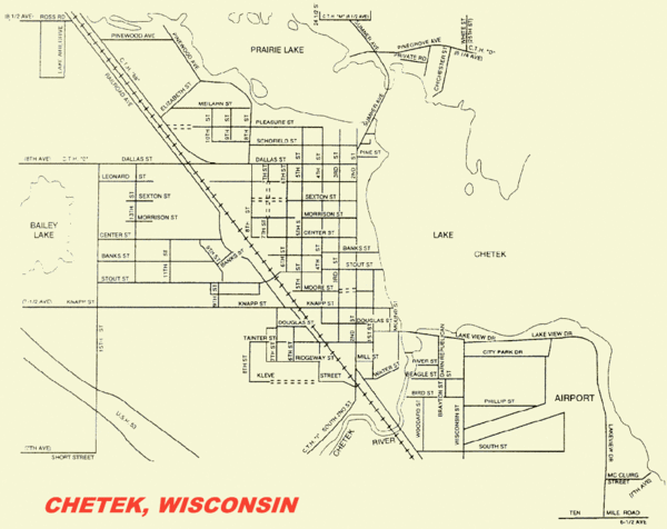 Chetek City Map