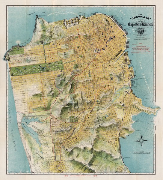 Chevalier map of San Francisco (1912)