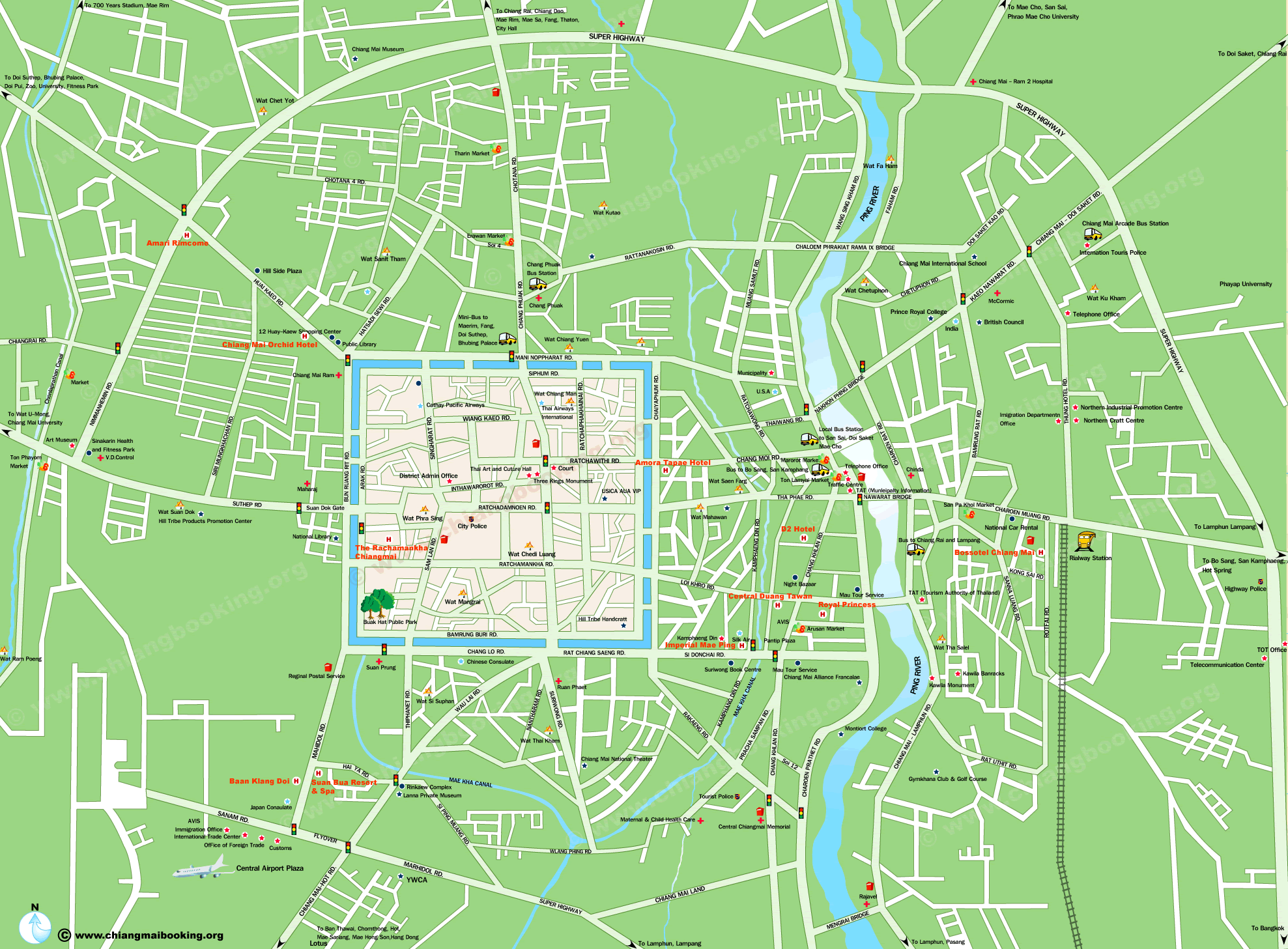 Chiang Mai City Map Chiang Mai Thailand Mappery chiang-mai-city-map-chiang-mai-thailand-mappery