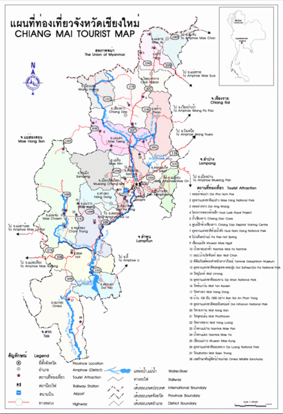 Chiang Mai Region Map