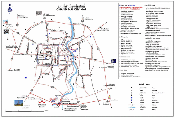 Chiang Mai Tourist Map