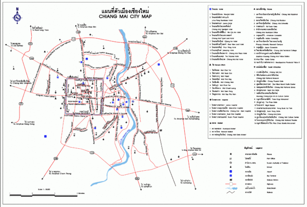 Chiang Mai Tourist Map