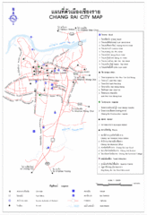 Chiang Rai City Tourist Map