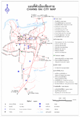 Chiang Rai City Tourist Map Chiang Rai City Tourist Map