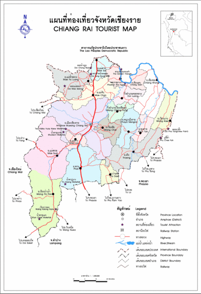 Chiang Rai Tourist Map