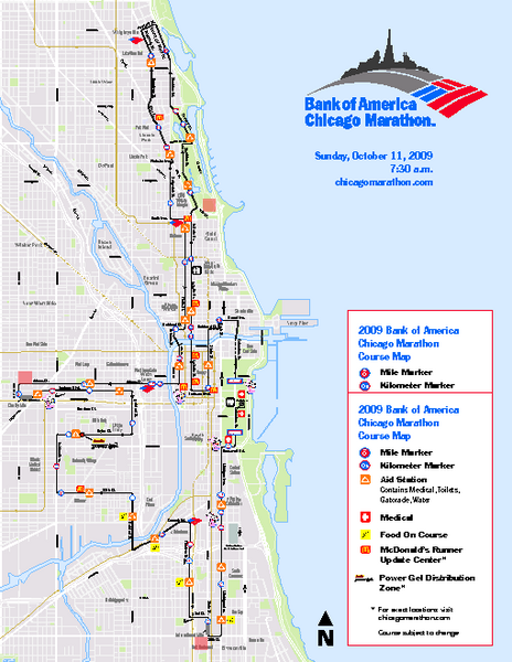 Chicago Marathon Elevation Chart