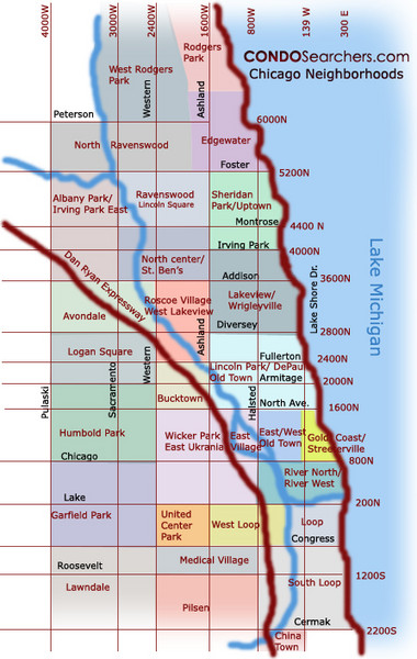 Chicago Neighborhood Map - Chicago • mappery
