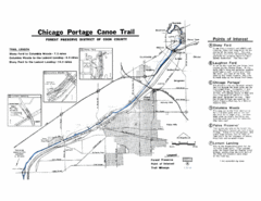 Chicago Portage Canoe Trail Map