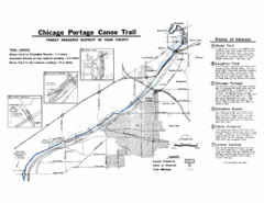 Chicago Portage Canoe Trail Map Chicago Portage Canoe Trail Map