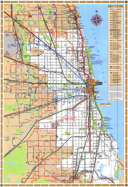 Chicago Train Map