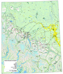 Chilcotin Mountains Trail System Map