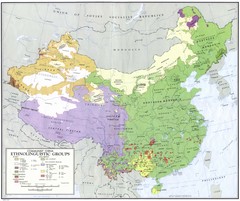 China Ethnolinguistic Groups Map