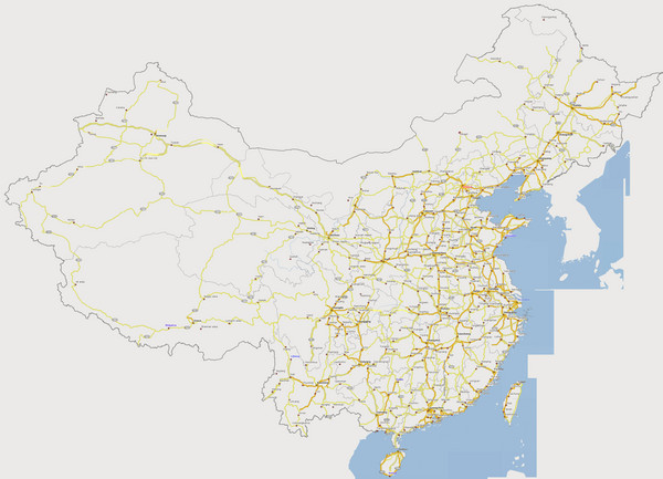 China Major Road Map