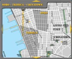 Chinatown New York City Tourist Map