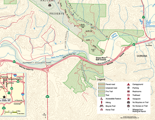 Chino Hills State Park SE Map