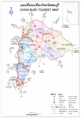 Chon Buri Tourist Map Chon Buri Tourist Map