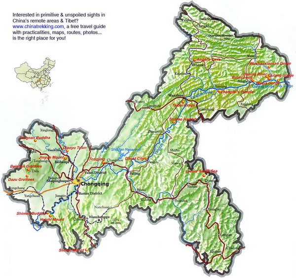 Chonqing Regional Map