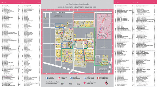Chulalongkorn University Campus Map
