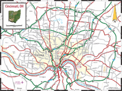 Cincinnati Tourist Map Cincinnati Tourist Map