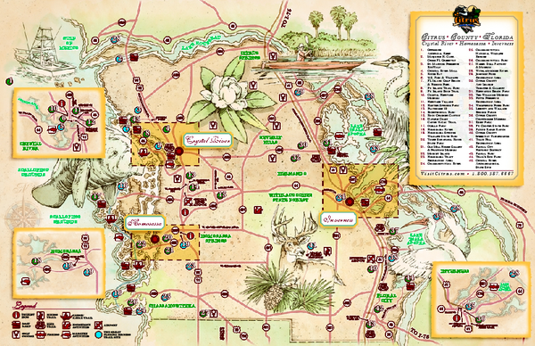 Citrus County, Florida Map