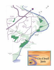 City of Arnold Parks Map