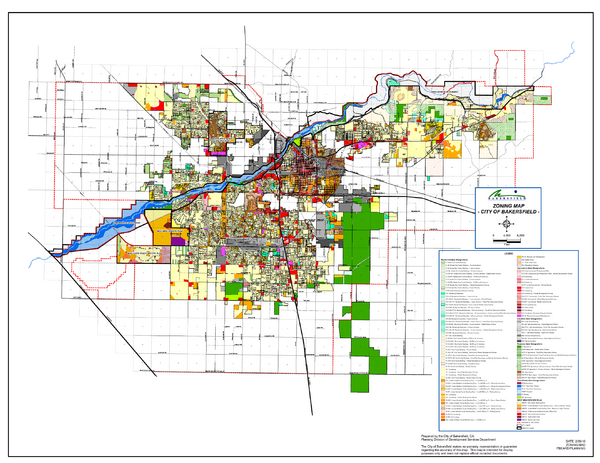City of Bakersfield Zoning Map