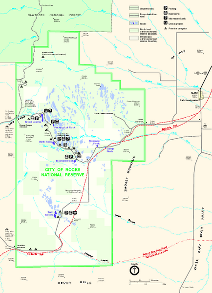 City of Rocks Park Map