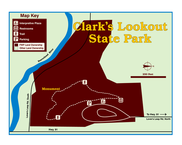 Clark's Lookatout State Park Map