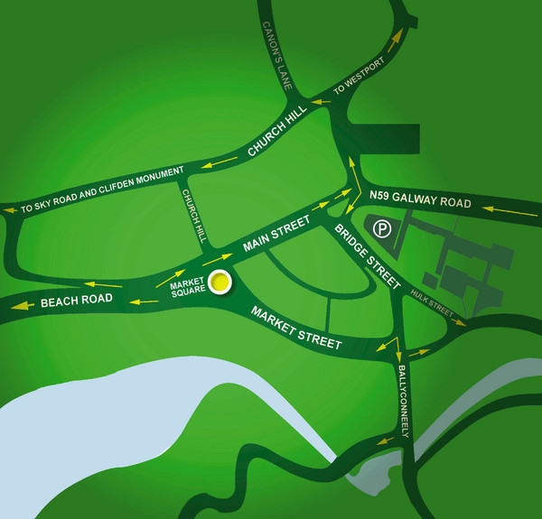 Clifden Overview Map