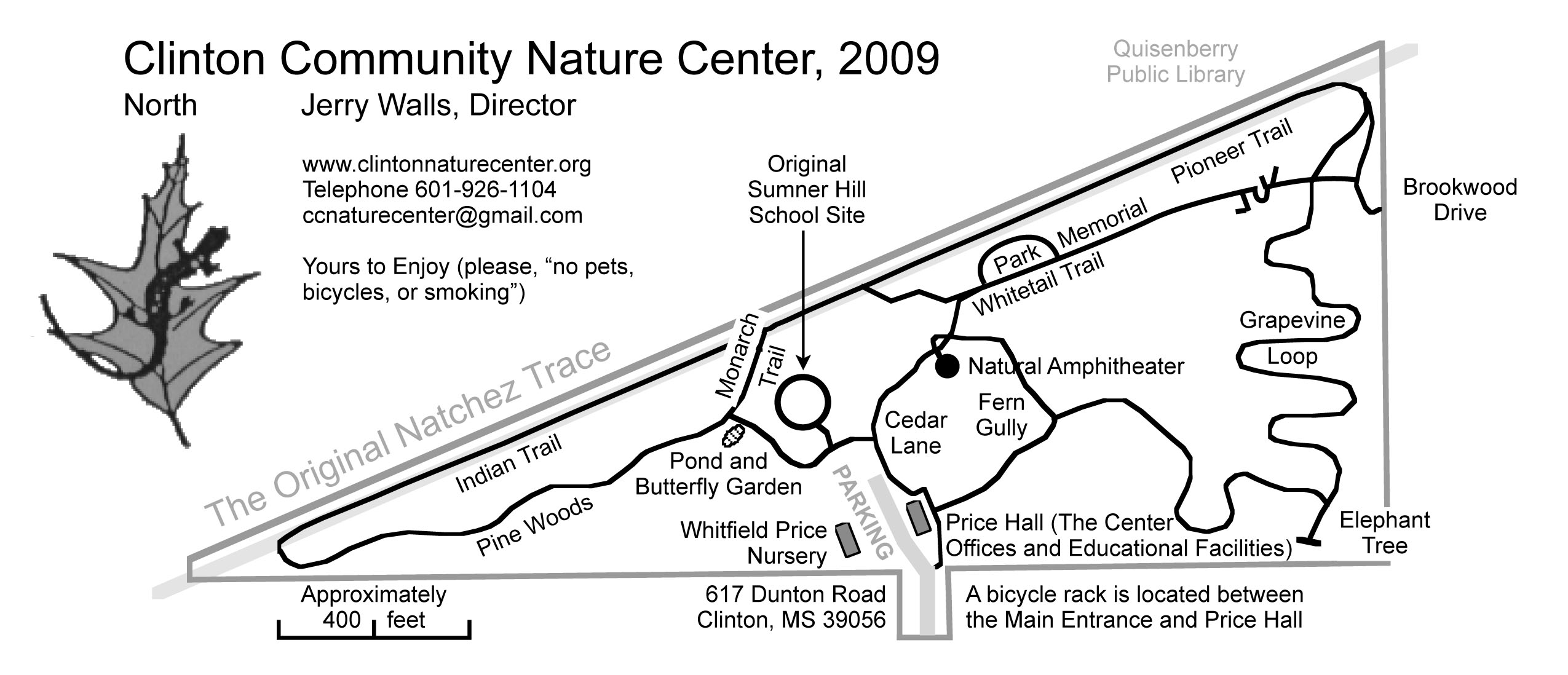Clinton Community Nature Center Map 617 Dunton Road Clinton MS • mappery