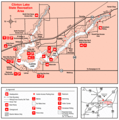 Clinton Lake, Illinois Site Map Clinton Lake, Illinois Site Map