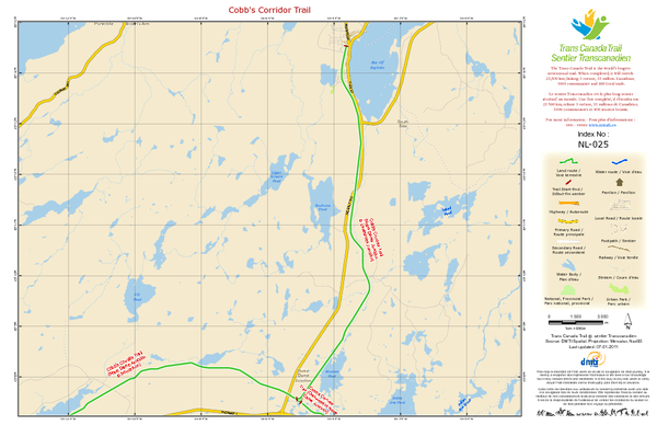 Cobb's Corridor Trail NL-025 Map