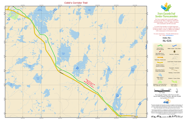 Cobb's Corridor Trail NL-026 Map