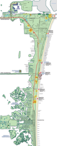 Cocoa Beach Tourist Map - Cocoa Beach • mappery