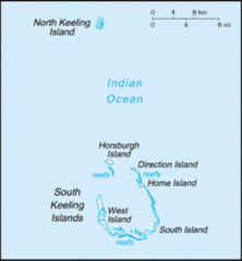 Cocos Islands Map
