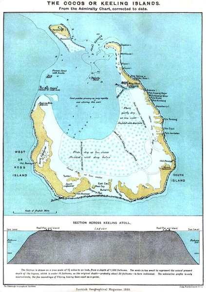 Cocos Islands Map