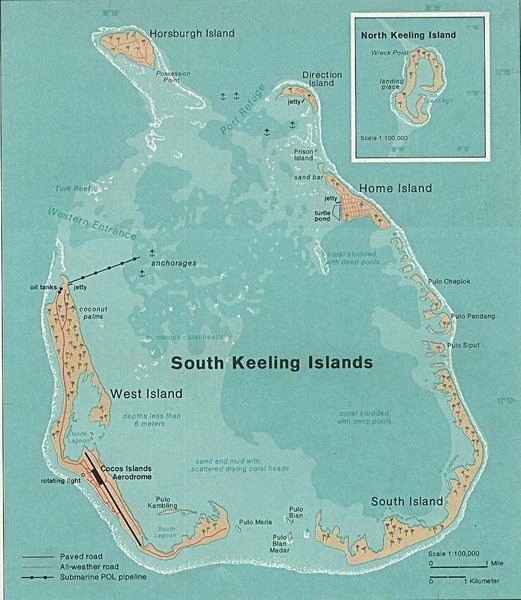 Cocos (Keeling) Islands Map