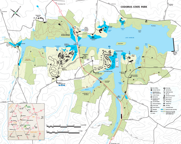Codorus State State Park map