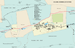 Colonel Denning State Park map