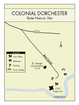 Colonial Dorchester State Park Map