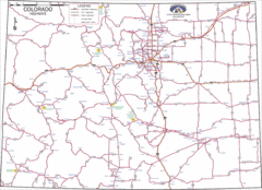 Colorado Highways Map Colorado Highways Map