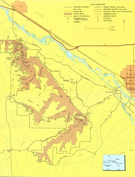 Colorado National Monument Map