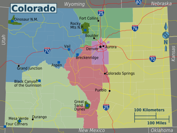 Colorado Region Map